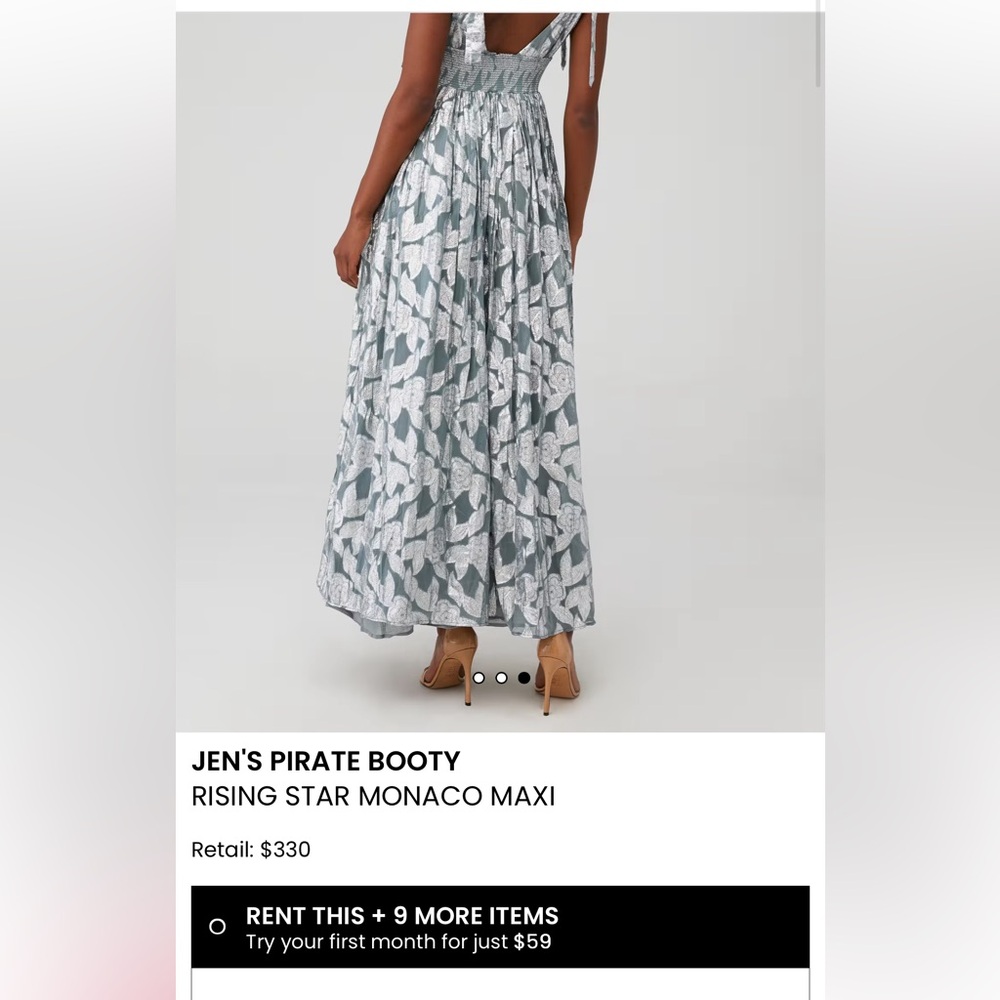 JEN'S PIRATE BOOTY Rising Star Monaco Maxi, XS NWOT - Picture 4 of 5